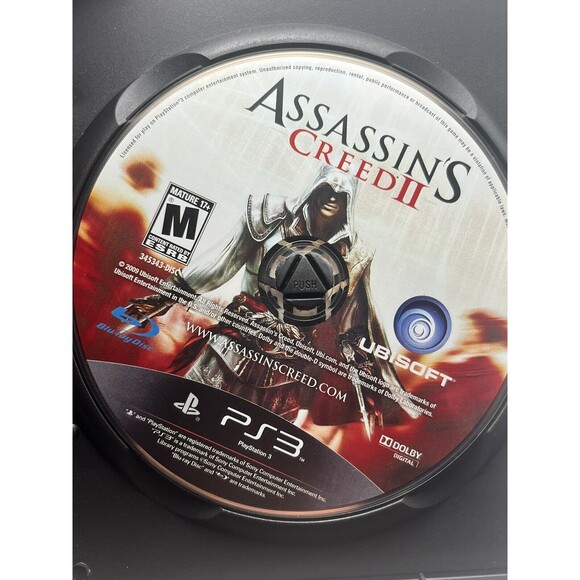 PS3 Assassin's Creed II 2  PlayStation 3 CIB Complete In Box 2009 Used - Tested - Picture 5 of 6